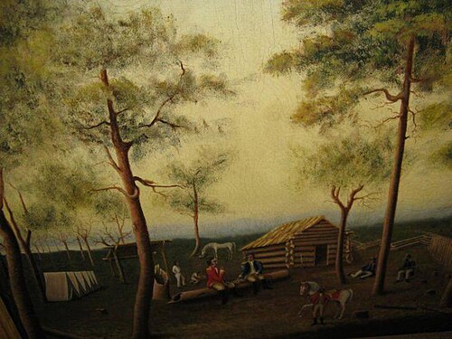 Marion Feasting the British Officer on Sweet Potatoes, 1848, George Washington Mark