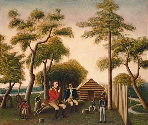 Marion Feasting the British Officer on Sweet Potatoes, 1848, George Washington Mark