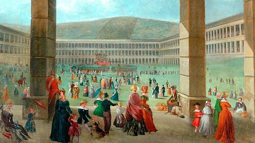 Piece Hall, Halifax, 1850, John Wilson Anderson