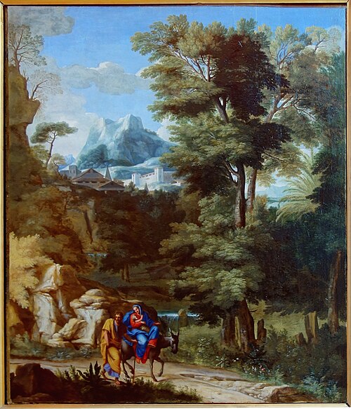 La fuite en Egypte, 1700, Charles-Antoine Hérault