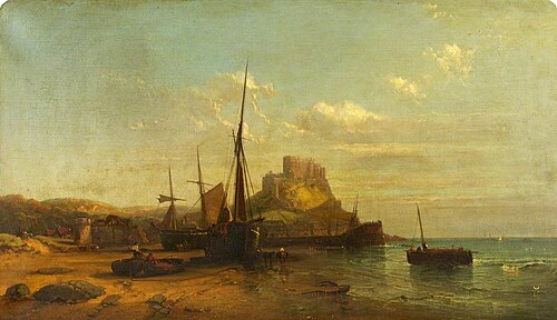Mont Orgueil, Jersey, 1855, George Wolfe