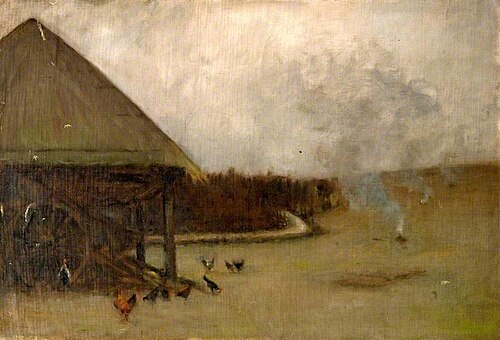 Farmyard Scene with Poultry, , Wilfred Williams Ball