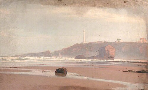 Coastal Scene with Lighthouse, , Wilfred Williams Ball