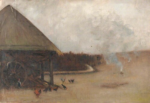 Farmyard Scene with Poultry, , Wilfred Williams Ball