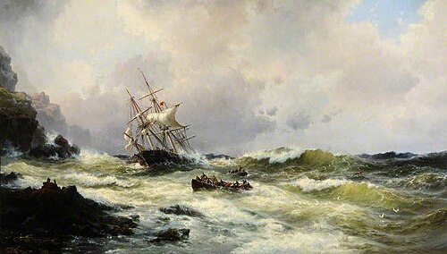 Seascape, 1866, Wilhelm Melby