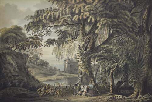 Peasants in a Landscape, 1791, Peter le Cave