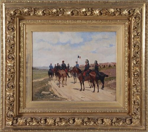 French encampement, crimean war, 1909, Georges Louis Hyon