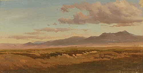 View at the Roman Campagna, 1843, Willem Bodemann
