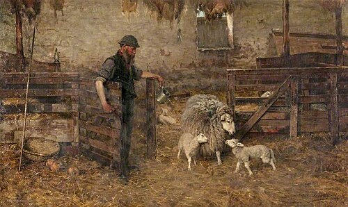 The Firstlings of the Flock, 1884, Peter MacGregor Wilson