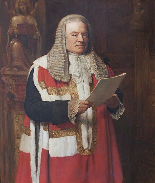 Hardinge Stanley Giffard (1823–1921), Earl of Halsbury (copy of John Collier), , William Alan Menzies