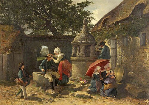 Going to the Fête, 1877, Jonathan Pratt
