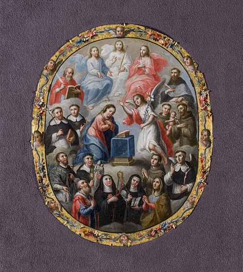Annunciation and Saints, 1755, José de Paez