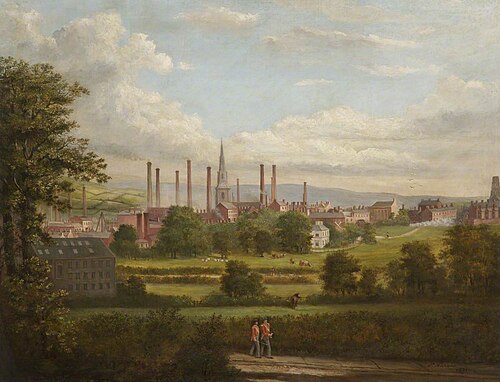 View of Bury in 1848, 1893, Peter Sharples