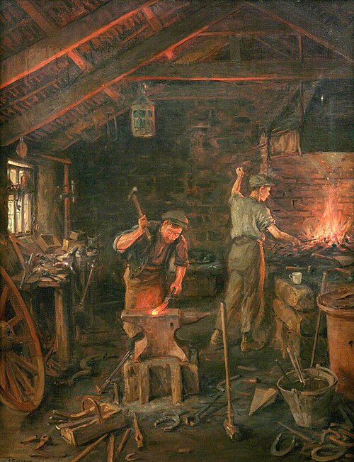 'By hammer and hand, all arts doth stand' (The Forge), , William Banks Fortescue