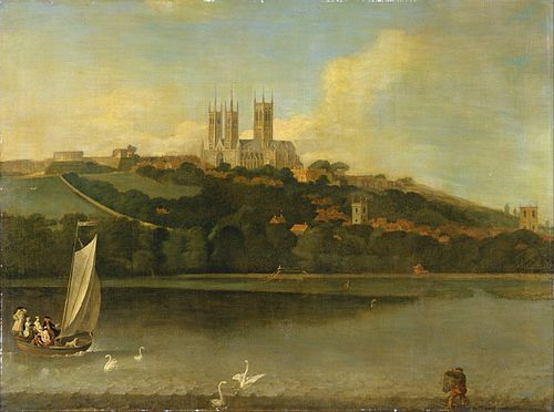 A View of the Cathedral and City of Lincoln from the River, 1760, Joseph Baker