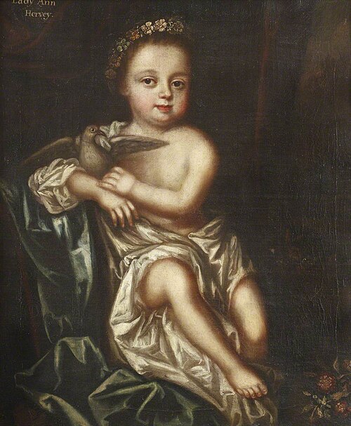 Lady Anne Hervey (1707-1771) as a Child, 1709, Joseph Brook