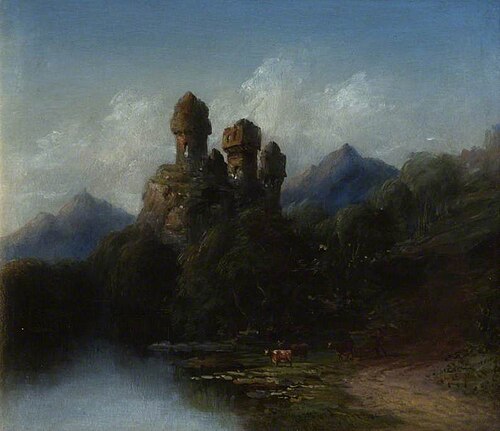 Lahneck Castle on the Rhine, Germany, , Joseph Cannington