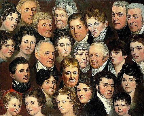 The Harvey Family of Norwich, 1820, Joseph Clover