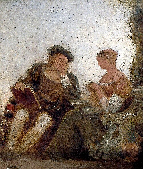Couple in a Garden, , Joseph Clover