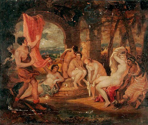 Diana and Actaeon (after Titian), , Joseph Clover