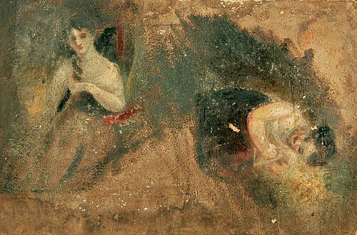 Two Studies of Women (verso), , Joseph Clover