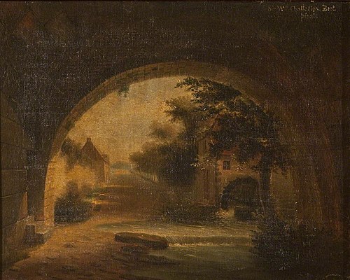 Landscape seen through an Arch, 1834, William Chatterton