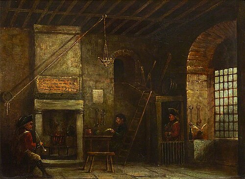 Hall of the Old Tolbooth, c.1795, 1795, William Clark