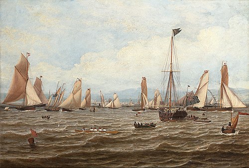 The 1835 Royal Northern Club Regatta off Greenock, 1835, William Clark