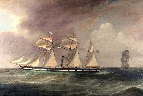 A Barque, 'Phoebe', 1851, William Clark