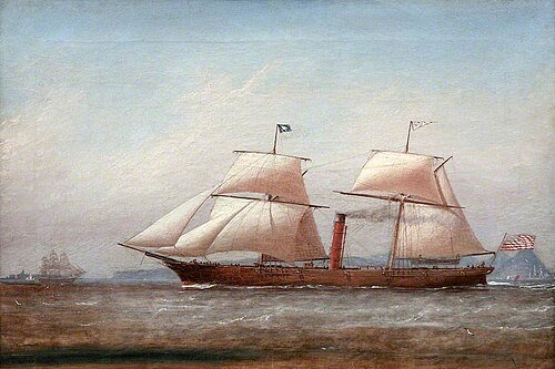 An Early American Steamer, 1856, William Clark