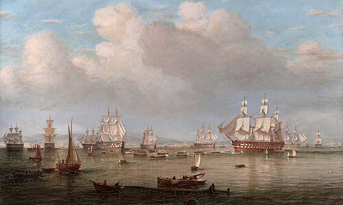 The Channel Fleet off Greenock, 1861, William Clark