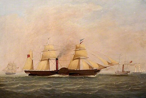 'Britannia': First of the Cunard Line, 1882, William Clark