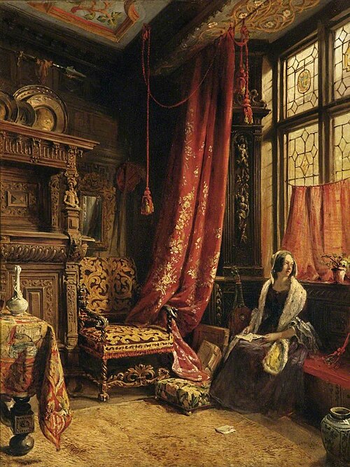 An Antique Interior at West Hill House, Hastings, 1842, William Collingwood