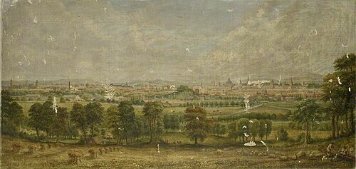 View of Oxford from above Ferry Hinksey, 1872, Joseph Fisher