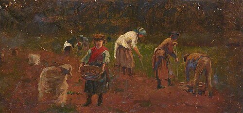 Field Workers Digging Potatoes, , William Darling McKay
