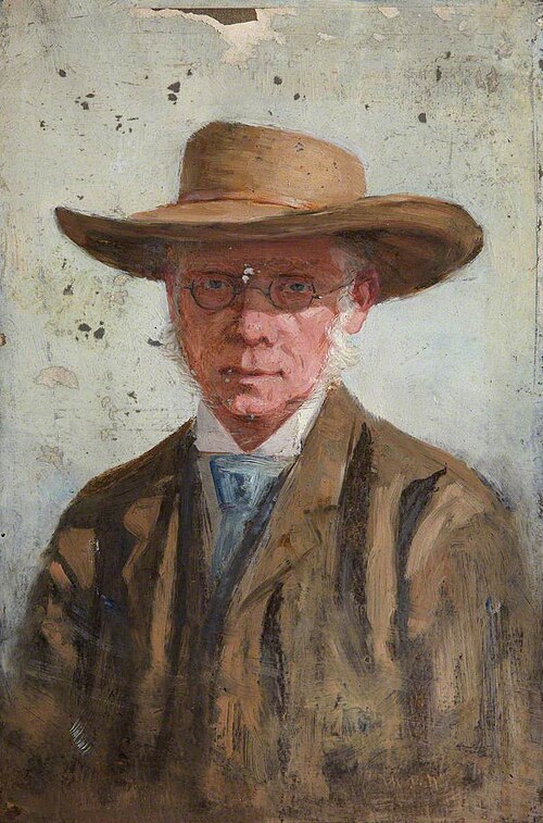 Portrait of a Man Wearing a Wide-Brimmed Hat, , William Darling McKay