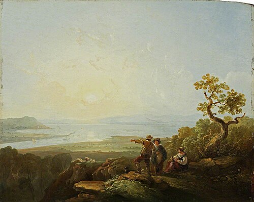 The Avon, Looking towards Portishead, 1840, Joseph Horlor