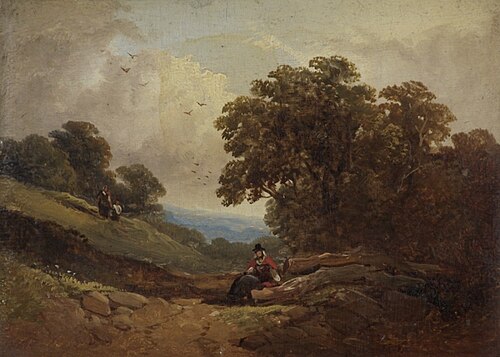 Landscape with a Welsh Woman, , Joseph Horlor