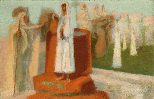 Rebekka bij de waterput, 1897, Joseph Jacob Isaacson
