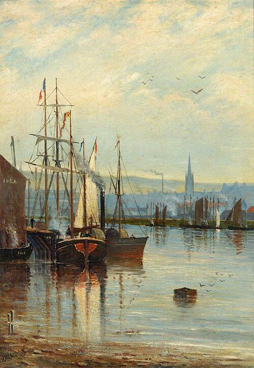 View of Aberdeen Harbour, , William Duthie
