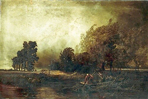 On the Avon, near Stratford, Warwickshire, , William Edward Dighton