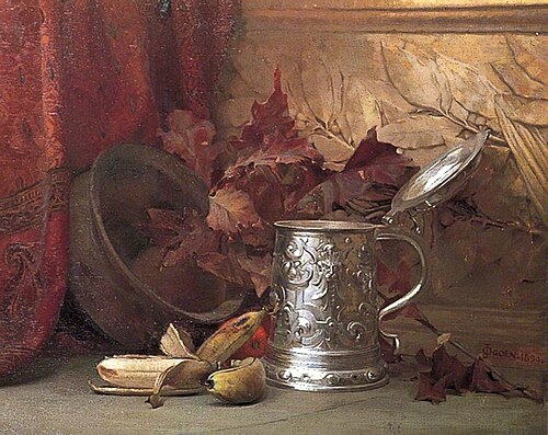 Still Life with a Tankard and Bananas, 1894, Joseph Ogden