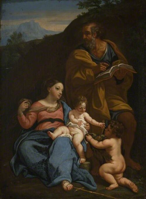 The Holy Family (after Carlo Maratti), 1677, Giovanni Remigio