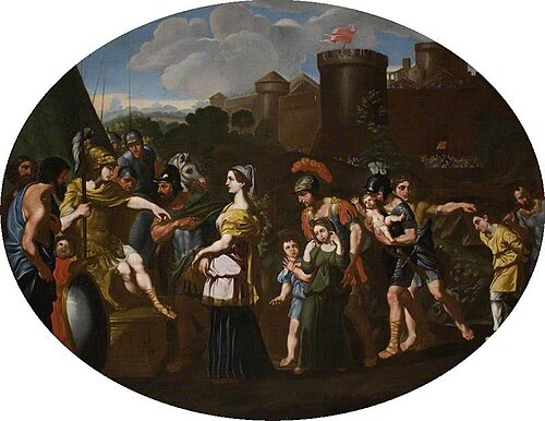 Timoclea before Alexander the Great (after or copy of Carlo Maratti), , Giovanni Remigio