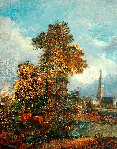 Salisbury Cathedral from the Meadows, , Joseph Paul
