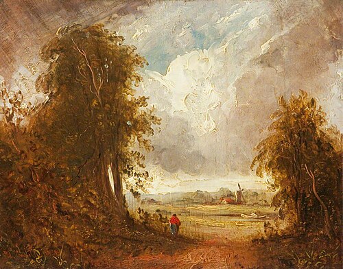 Lane Scene in Suffolk, , Joseph Paul