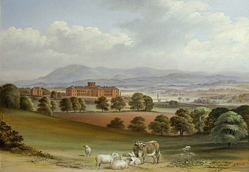 Crichton Royal Institution from the North East, 1847, Joseph Watson