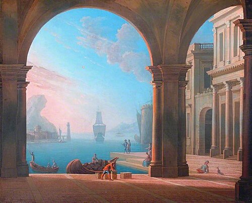 A Quay, 1719, Philippe Meusnier