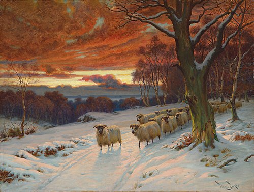 A winter evening, , Wright Barker