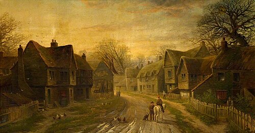 Eventide, Old Barnet, 1874, Joseph Wrightson MacIntyre